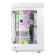 GameMax Hype ATX RGB Tempered Glass Mid Tower Gaming PC Case - White
