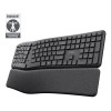 Trust Keyra Ergo Multi-device Full-size Wireless Keyboad - Black