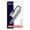 Trust Halyx Aluminium 4-Port Mini USB Hub - Grey