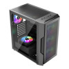 1st Player Trilobite T7-P-BK Tempered Glass Mid Tower Gaming Case - Black