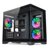 Tecware VXN Evo Micro-ATX Dual-Chamber Gaming PC Case - Black