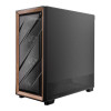 Antec Flux Wood Tempered Glass Mid Tower Gaming PC Case - Black
