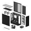 Arctic Xtender ARGB Mirror Tempered Glass w/ Vertical Mount Mid Tower PC Case - Black