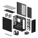 Arctic Xtender ARGB Mirror Tempered Glass w/ Vertical Mount Mid Tower PC Case - Black