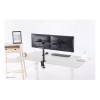 Neomounts FPMA-D550DBLACK 10-32" Full Motion Desk Mount Clamp & Grommet Dual Monitor Arm - Black
