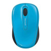 Microsoft Wireless Mobile 3500 Mouse - Cyan Blue