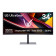 Refurbished - LG UltraGear G6 34" WQHD 240Hz 1ms Height Adjustable Curved Gaming Monitor with Speakers