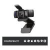Logitech Pro HD C920 Full HD USB 30 fps Webcam - Black