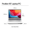 HP Pavilion 16-ag0006na AMD Ryzen 5 8540U 8GB RAM 512GB SSD 16" Touchscreen Windows 11 Home Laptop