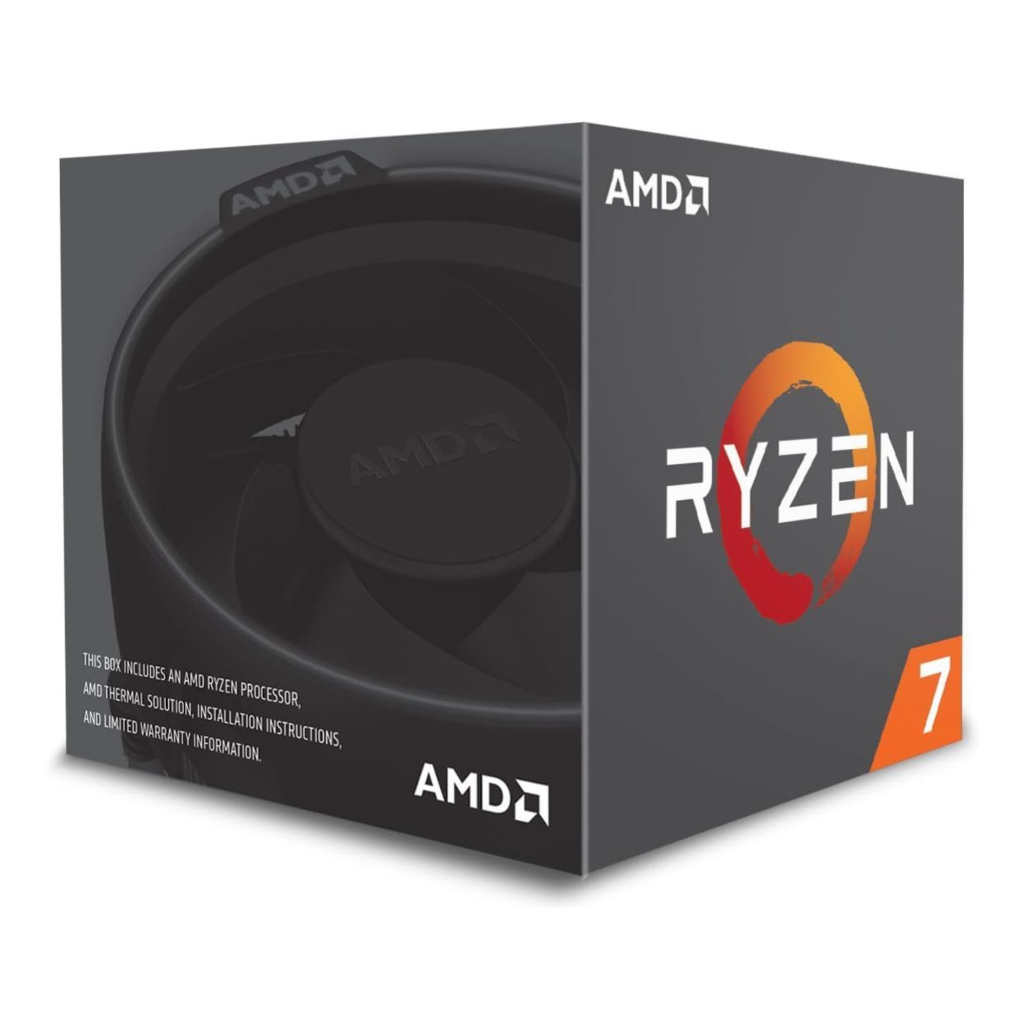 AMD Ryzen 7 2700X Socket AM4 Processor with RGB Wraith Prism Cooler