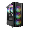 Gamdias AURA GC2 ELITE Tempered Glass Mid Tower Gaming PC Case - Black