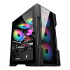 1st Player Trilobite T3 Tempared Glass Micro ATX PC Case - Black