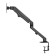 Neomounts FPMA-D650BLACK 17-27" Coil Spring Full Motion Desk Mount Single Monitor Arm - Black