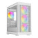 Vida Zephyr V2 Micro-ATX ARGB Tempered Glass Gaming PC Case - White