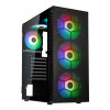 Kolink Observatory HF Mesh ARGB Tempered Glass Mid-Tower Gaming PC Case - Black
