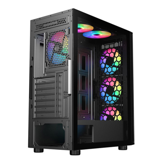 Spacious CiT Air Max Airflow ATX PC Case for gaming builds
