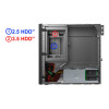 CiT MTX-008B Mini-ITX Desktop PC Case with 300W TFX Bronze 80 Power Supply - Black