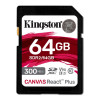 Kingston Technology Canvas React Plus 64 GB SD UHS-II Class 10