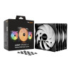 be quiet! Light Wings LX 140mm ARGB 9 Blades Case Fan - Black Triple Pack