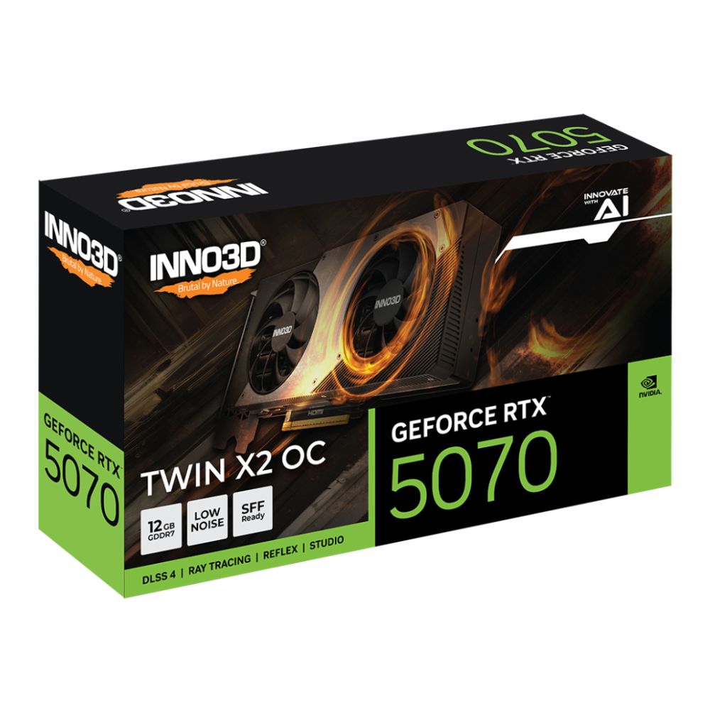 Inno3D RTX 5070 TWIN X2 OC 12GB Gaming Graphics Card