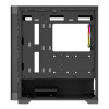 Vida Zephyr V2 Micro-ATX ARGB Tempered Glass Gaming PC Case - Black