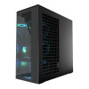 Arctic Xtender ARGB Mirror Tempered Glass w/ Vertical Mount Mid Tower PC Case - Black