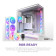 NZXT H9 Flow RGB+ (2025) Dual Chamber Mid Tower ATX Gaming PC Case - White