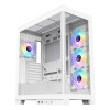 CiT Pro Diamond XR Tempered Glass Mid Tower Gaming PC Case - White