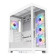 CiT Pro Diamond XR Tempered Glass Mid Tower Gaming PC Case - White