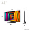 New Open Box - LG 43UT91006LA 43" 4K UHD 60Hz AI UT91 HDR10 Pro WiFi Smart TV with Amazon Alexa