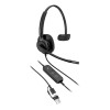 Poly Mission 415 Wired On-Ear Leatherette Headset - Black
