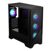 MSI MAG FORGE 120A AIRFLOW Tempered Glass Mid Tower ATX Gaming PC Case - Black