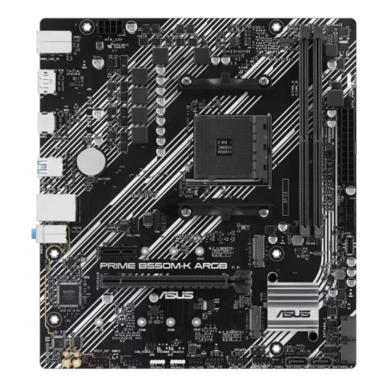 ASUS PRIME B550M-K AM4 motherboard with robust VRM design for enhanced stability
