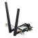 ASUS PCE-BE6500 WiFi 7 PCI-E 2 External Antennas WPA3 WiFi Adapter