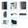 CiT S003B Slim Micro ATX or Mini ITX PC Case - Black