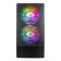 1st Player X4-M BK Tempared Glass Micro ATX Gaming PC Case with 3 x RGB Fans