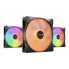 be quiet! Light Wings LX 140mm ARGB 9 Blades Case Fan - Black Triple Pack