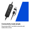 Poly Mission 415 Wired On-Ear Headset - Black