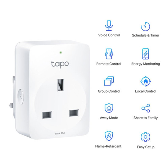 TP-LINK Tapo P110 Wi-Fi-enabled mini smart G-Type socket for energy control
