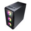 CiT Flash RGB Tempered Glass Micro ATX Gaming PC Case - Black