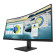 Refurbished HP P34hc G4 34" 21:9 Curved WQHD LED Height Adjustable Monitor with Speakers