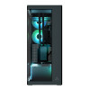 Arctic Xtender ARGB Mirror Tempered Glass w/ Vertical Mount Mid Tower PC Case - Black