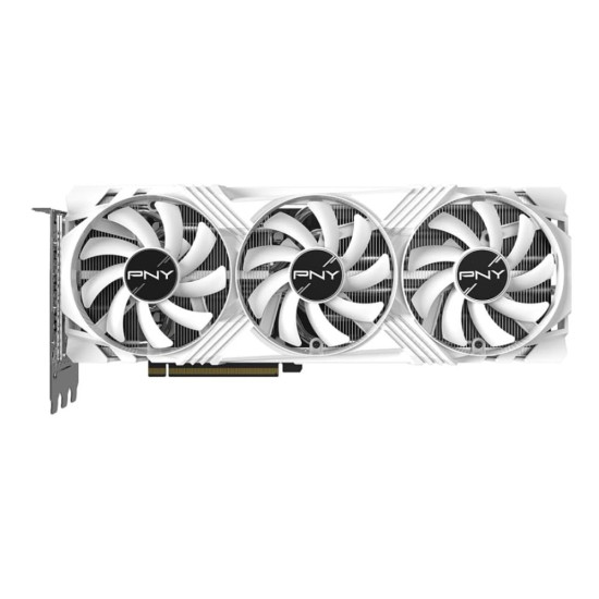 PNY GeForce RTX 4070 Ti SUPER Verto OC triple fan white graphics card