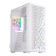 1st Player Go6-WH-4FS1 Tempered Glass Mid Tower Gaming Case - White with RGB Fans
