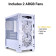 LIAN LI Lancool 205M Mesh White ATX Midi Tempered Glass Case