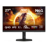 Refurbished - AOC G4 Series Q27G4XF 27" Fast IPS Quad HD 180Hz 1ms Height Adjustable Gaming monitor