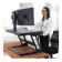 New Open Box - Ergotron WorkFit-T Standing Desk Workstation (black with grey surface)