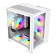 GameMax Infinity Mini microATX PC White Gaming PC Case - White