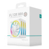 DeepCool FL12 120mm PWM Reverse PC Case Fan - White 3 Pack