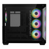 CiT Vision ARGB Tempered Glass Mid Tower ATX Gaming PC Case - Black